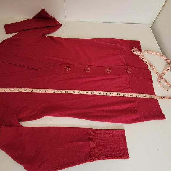 Banana Republic, Red Fine Merino Cardigan, Size S, NWOT - Picture 8 of 11